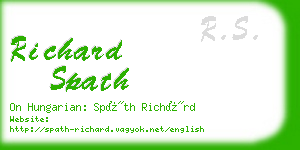 richard spath business card